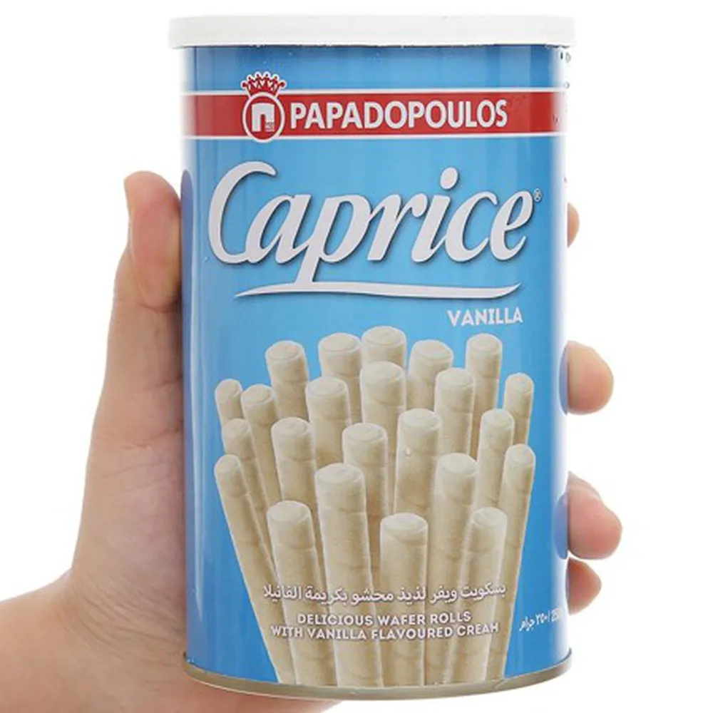 Bánh quế kem vani Caprice Papadopoulos 250g