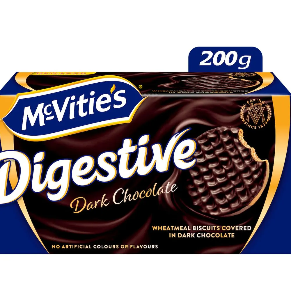 Bánh Quy Lúa Mì Chocolate Đen Mcvities Digestive 200G