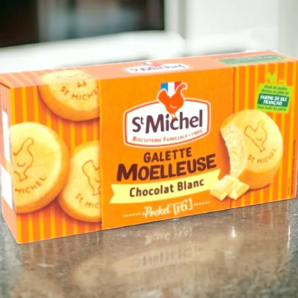 Bánh St Michel Soft Galette White Choco 180g