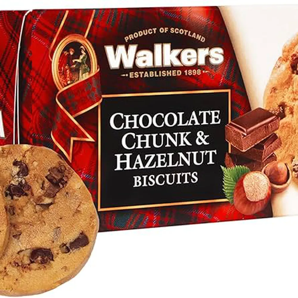 Bánh Walkers Biscuits Chocolate Chunk & Hazelnut 150g
