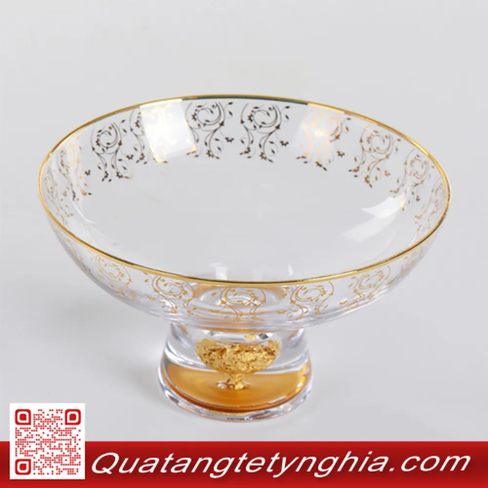 Bát đựng hoa quả bằng vàng 24K