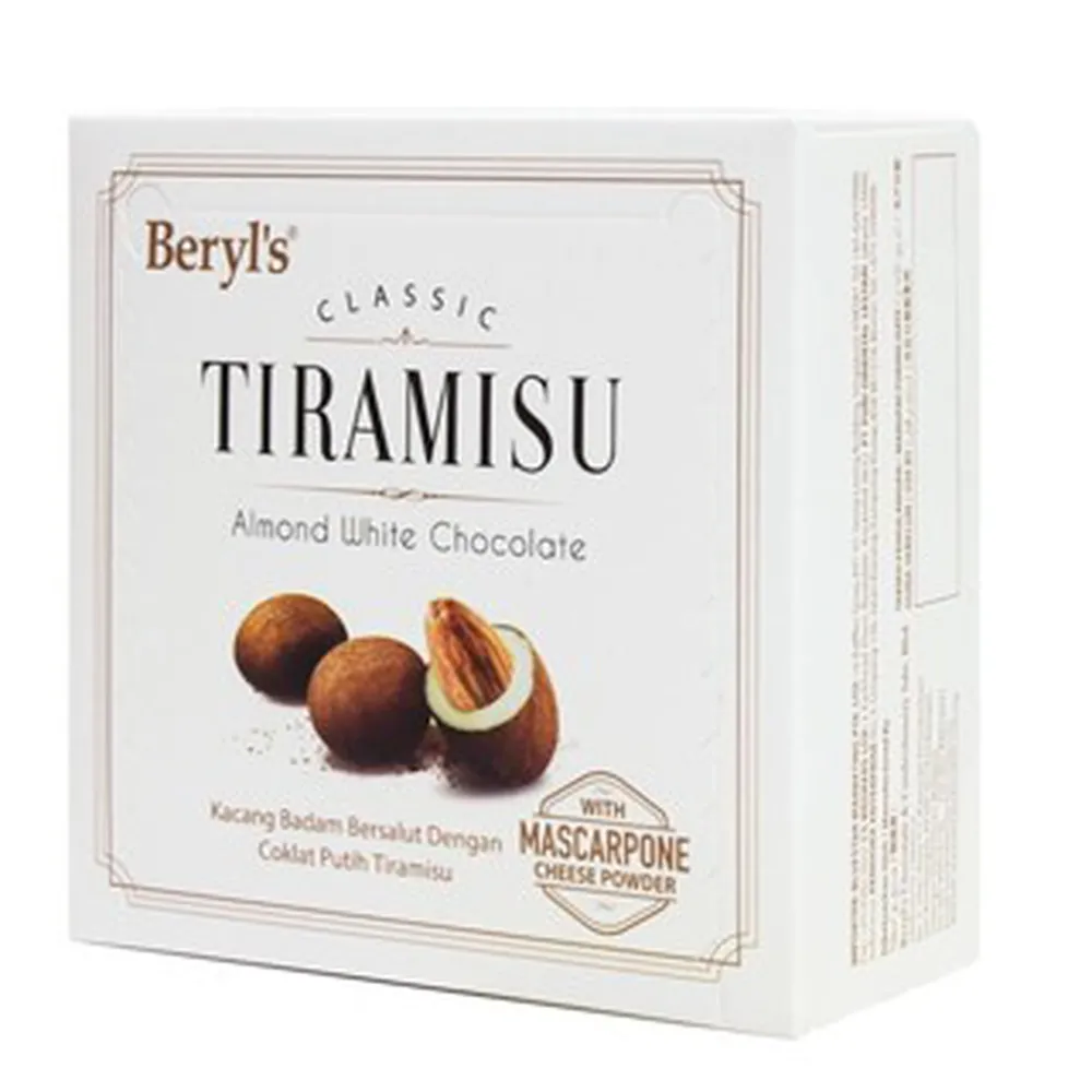 Beryl's 100g Tiramisu Almond White Chocolate