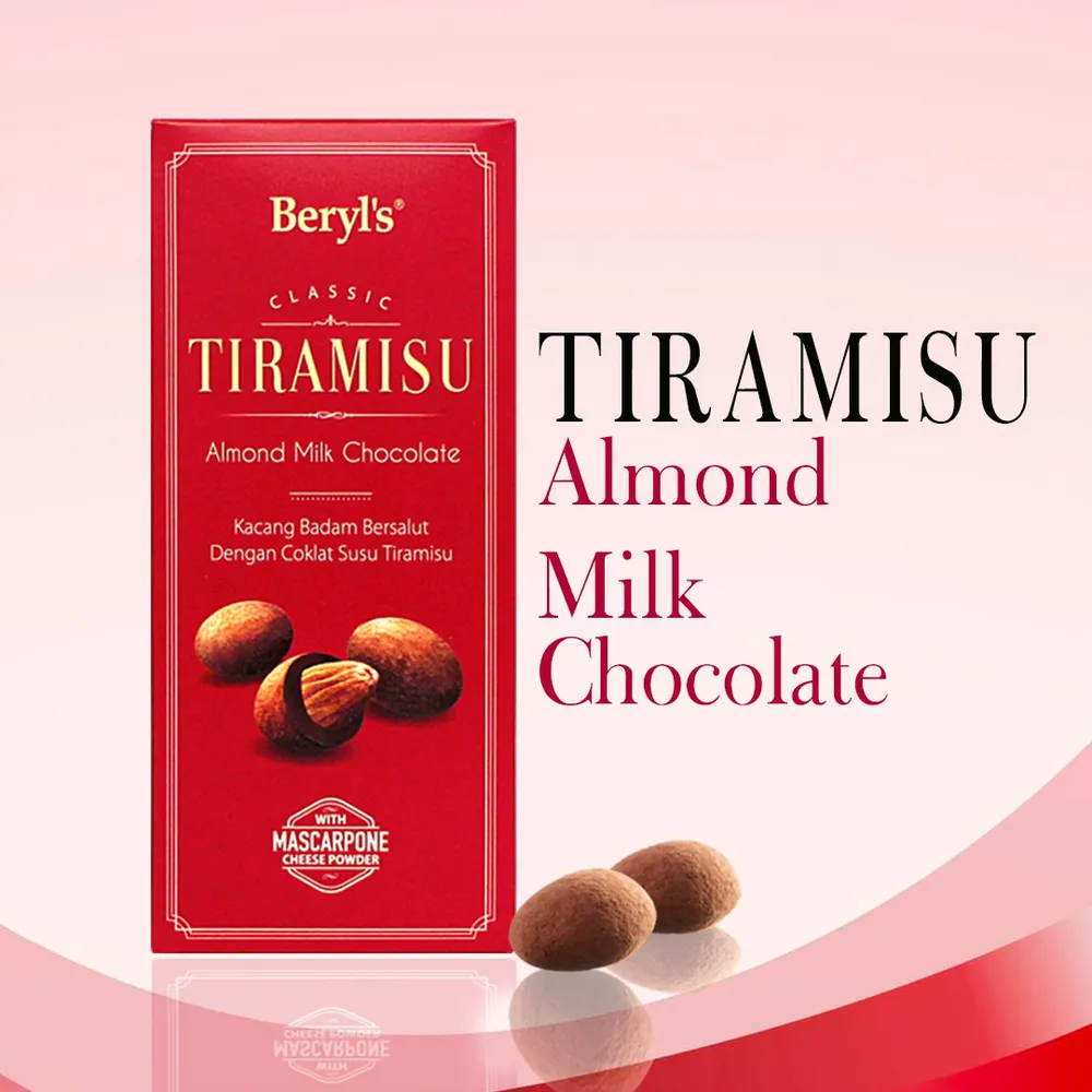 Beryl's 180g Tiramisu Almond Milk Chocolate