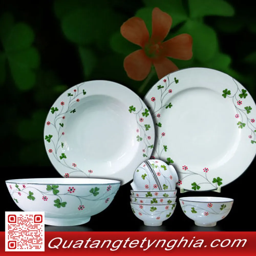 Bộ bàn ăn 09sp Hoa May Mắn