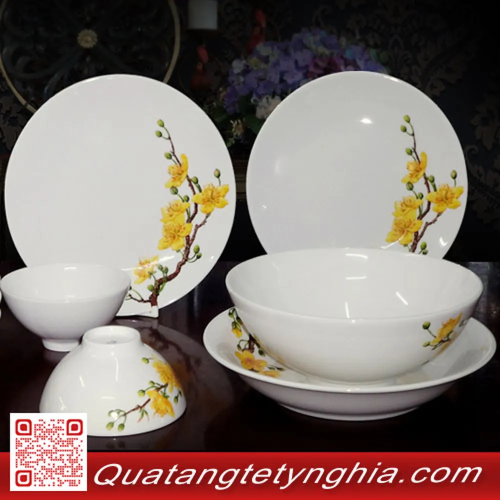 Bộ bàn ăn 10sp Daisy IFP Hoàng Mai