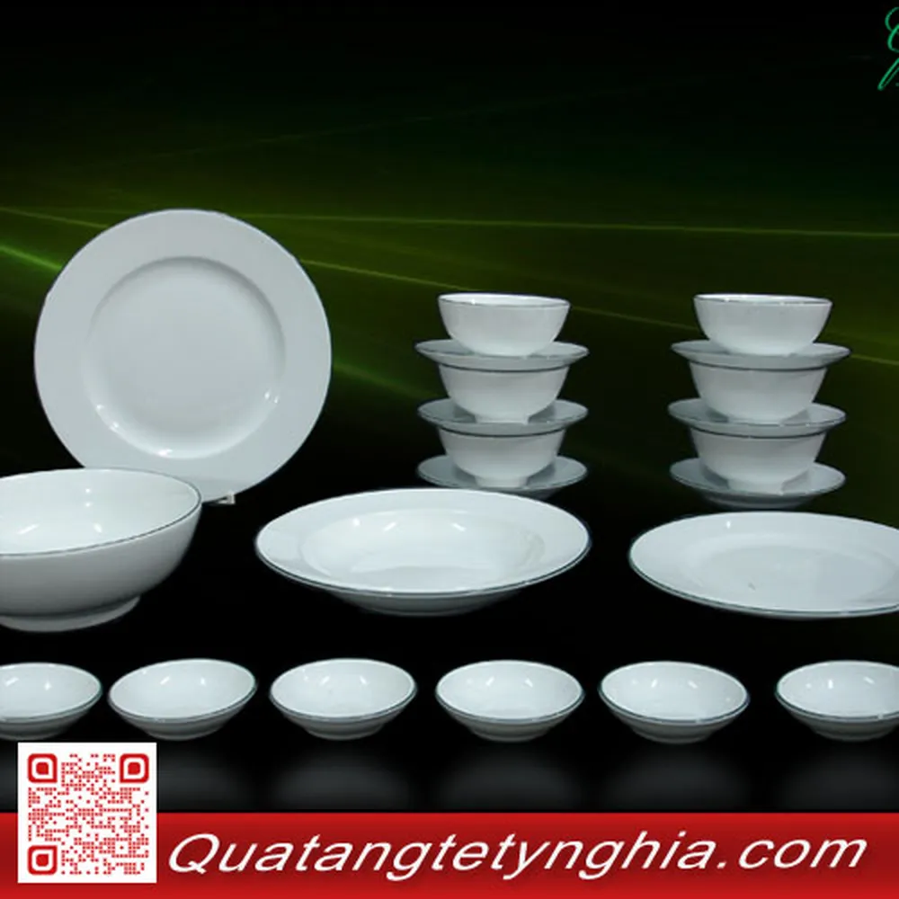 Bộ bàn ăn 22sp Chỉ xanh lá