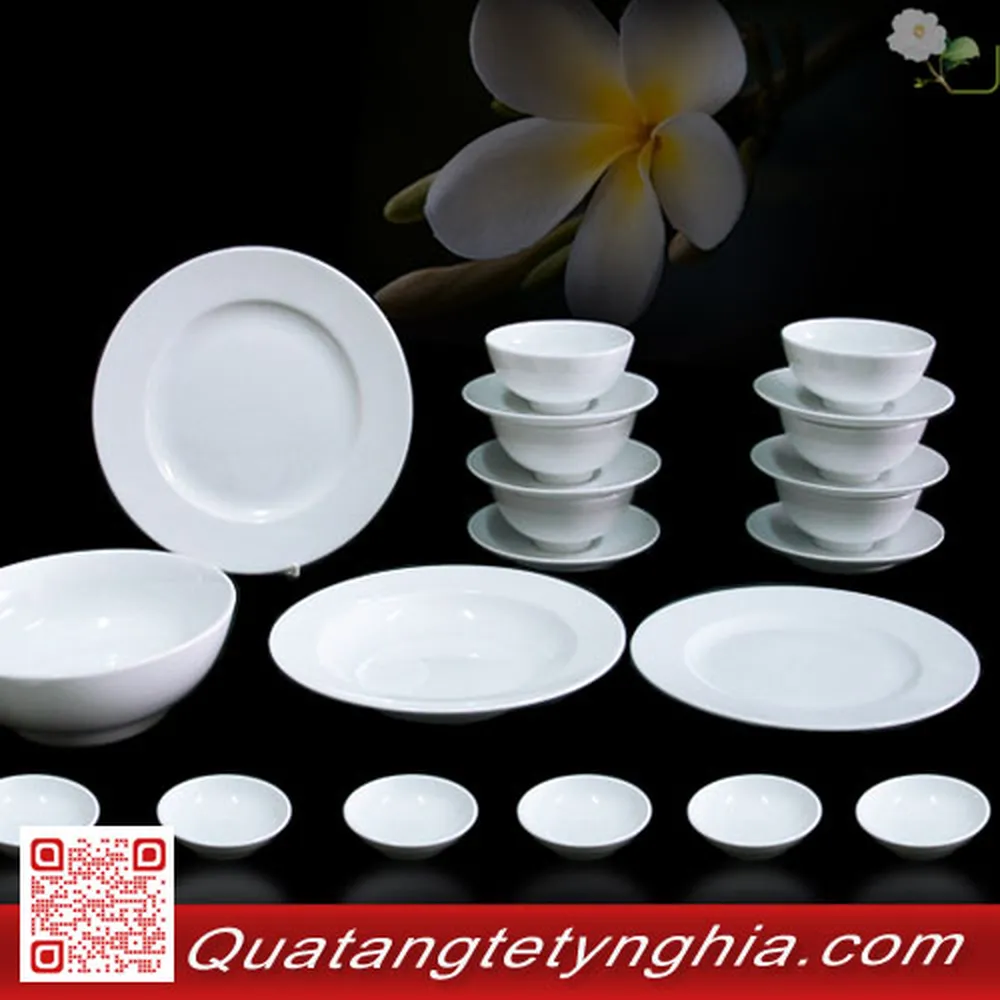 Bộ bàn ăn 22sp Trắng 22JAS