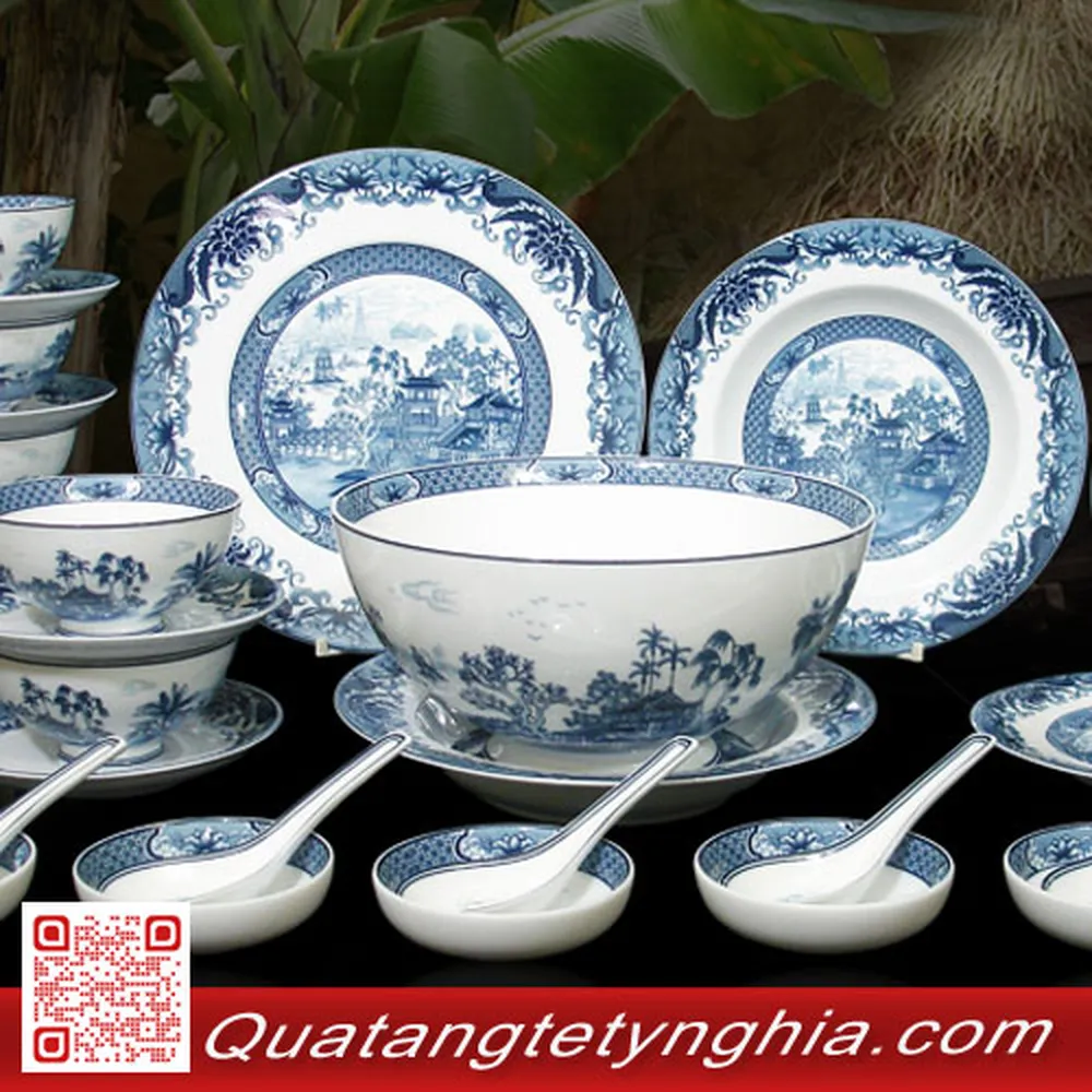 Bộ bàn ăn 30sp Hồn Việt