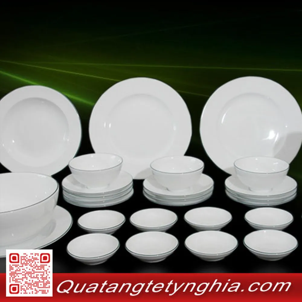 Bộ bàn ăn 35sp Chỉ xanh lá