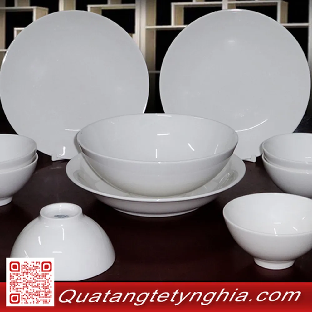 Bộ bàn ăn Daisy IFP Trắng 14sp