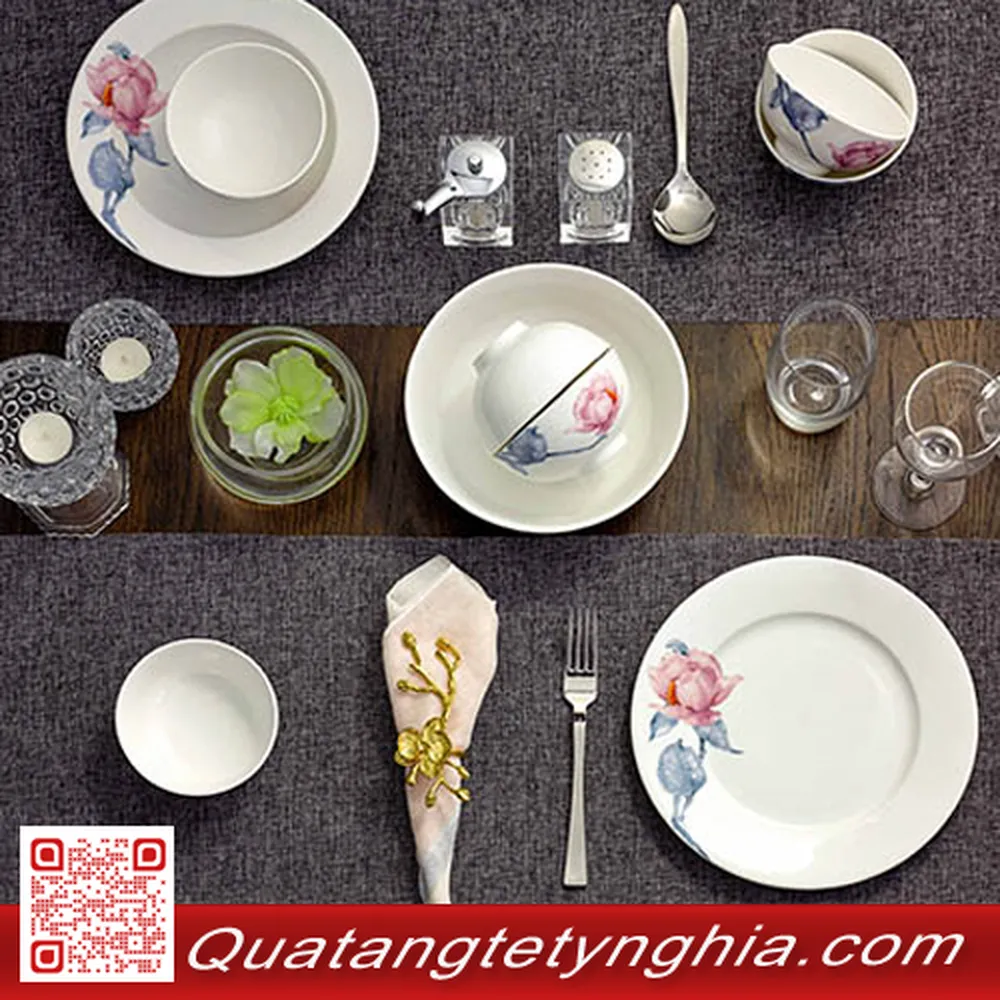 Bộ bàn ăn Jasmine IFP Trà Mi 09sp