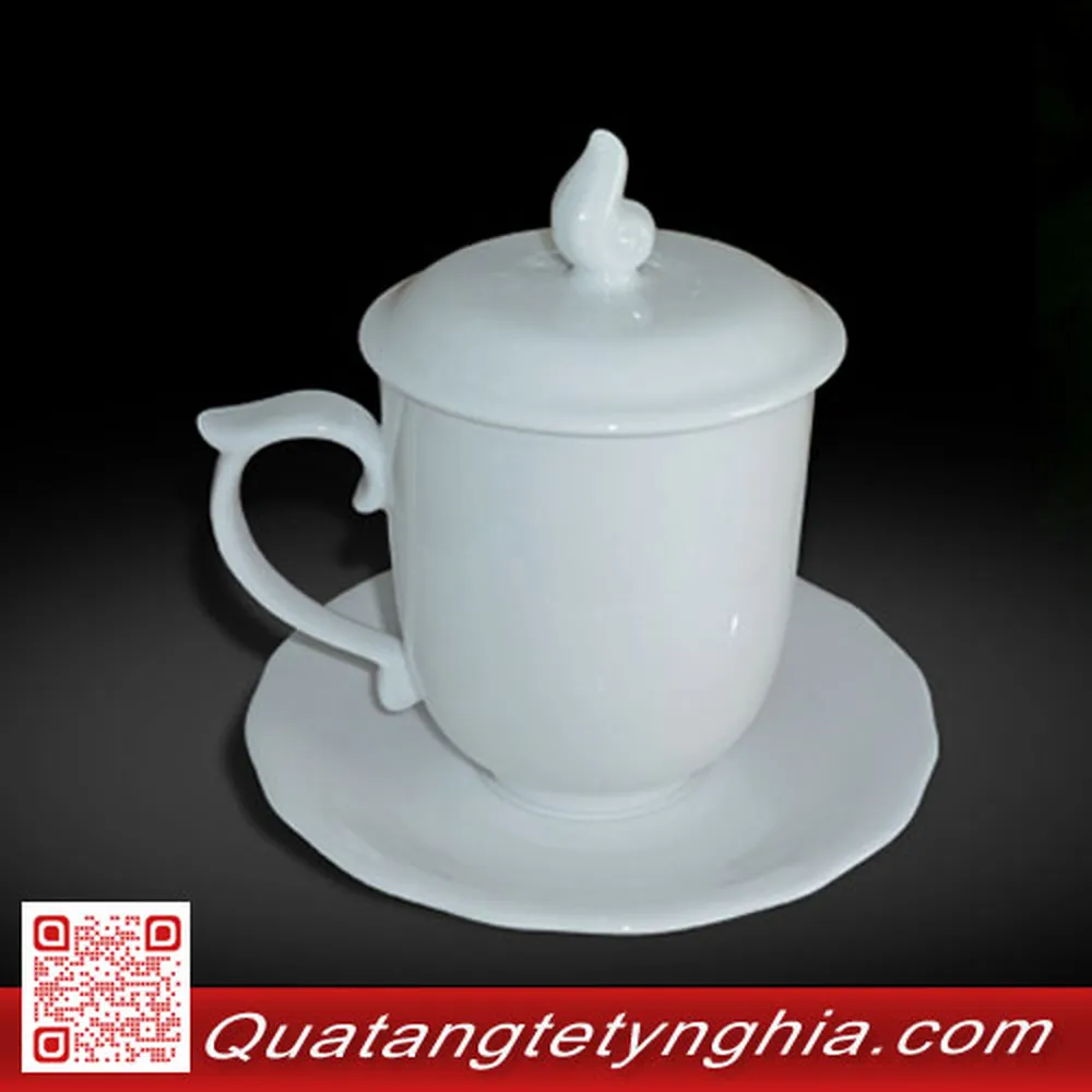 Bộ ca + dĩa lót mẫu đơn 02sp