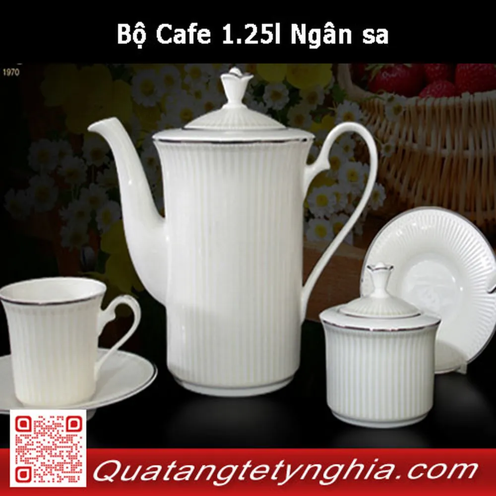 Bộ Cafe 1.25l Ngân sa