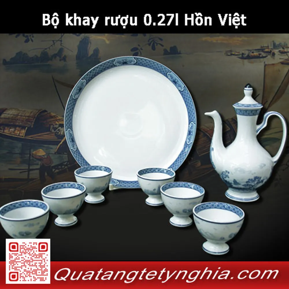 Bộ khay rượu 0.27l Hồn Việt