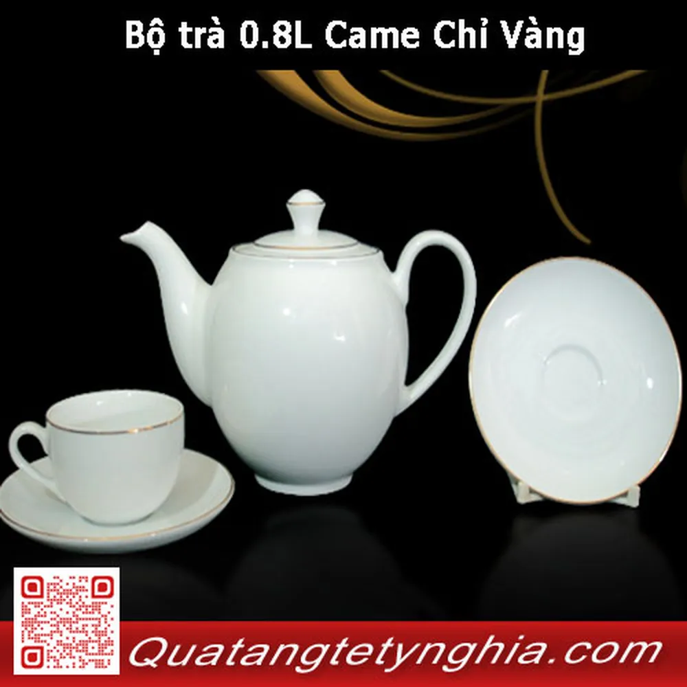 Bộ trà 0.8L Came Chỉ Vàng