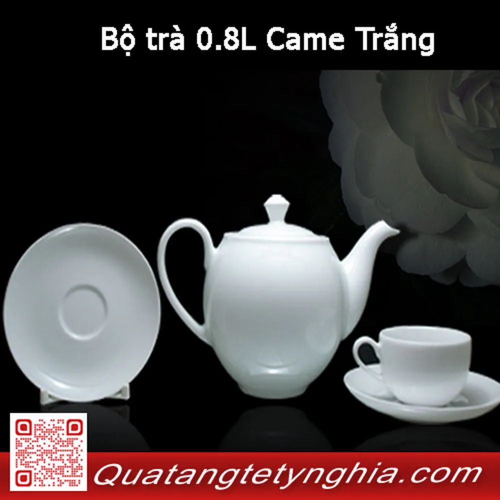 Bộ trà 0.8L Came Trắng