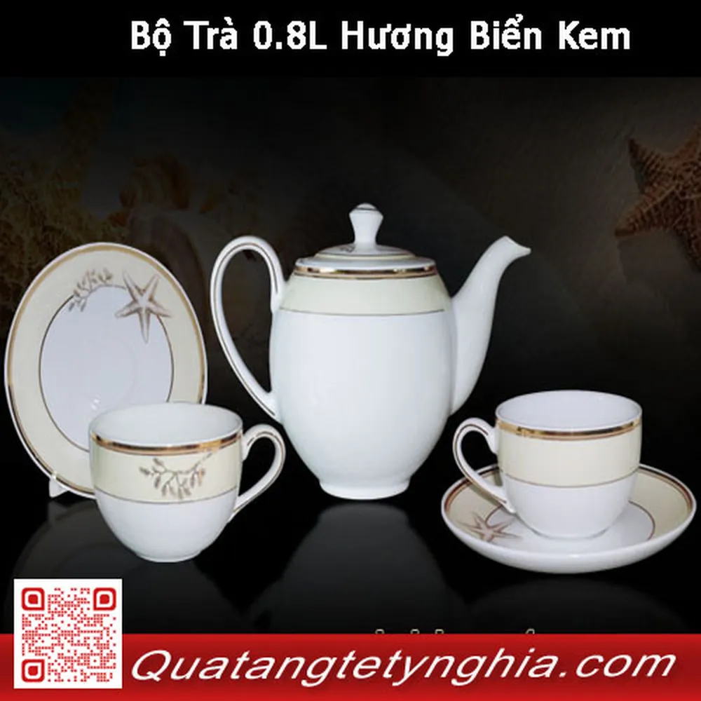 Bộ Trà 0.8L Hương Biển Kem