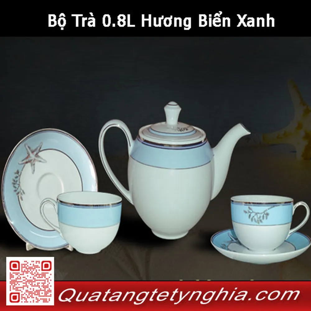 Bộ Trà 0.8L Hương Biển Xanh