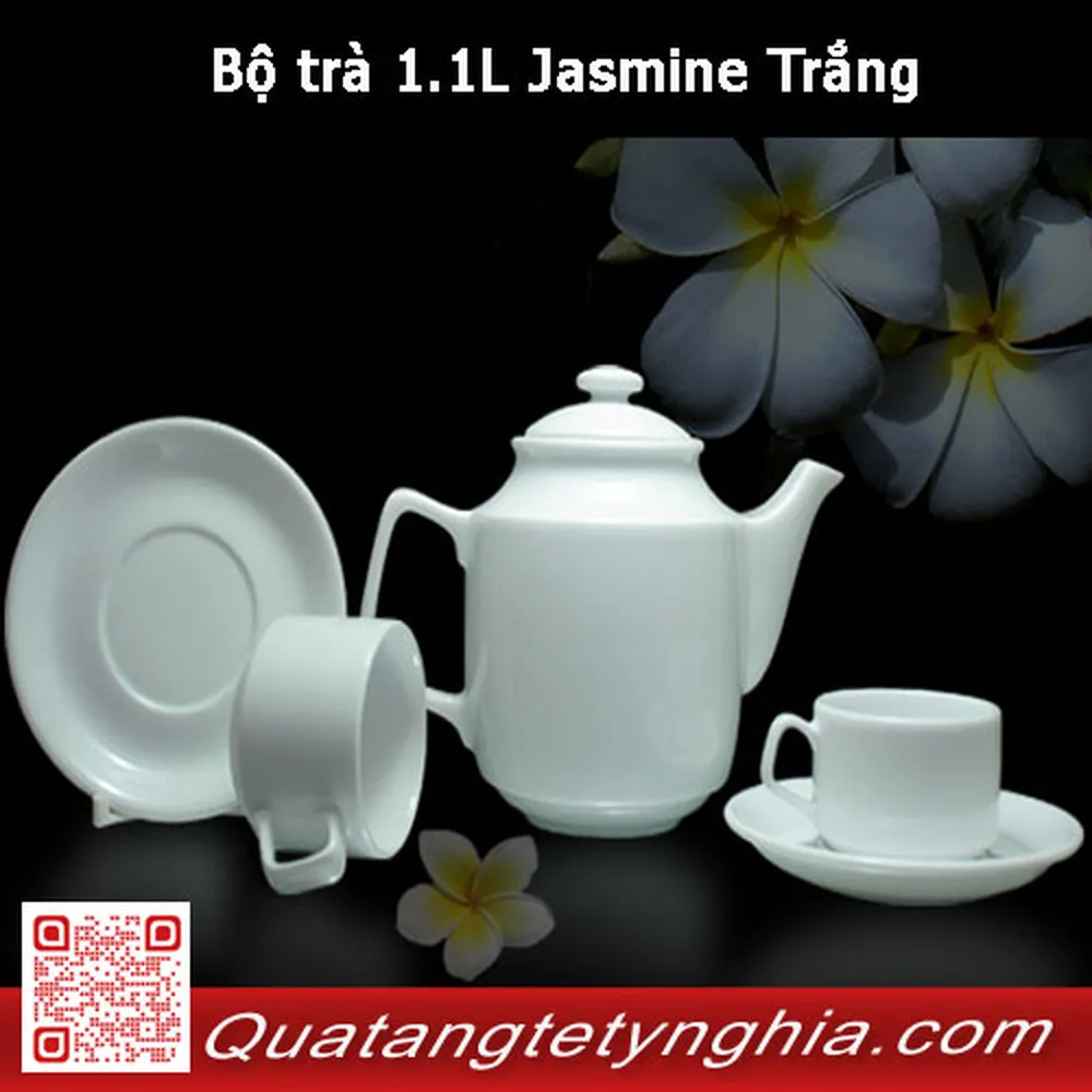Bộ trà 1.1L Jasmine Trắng