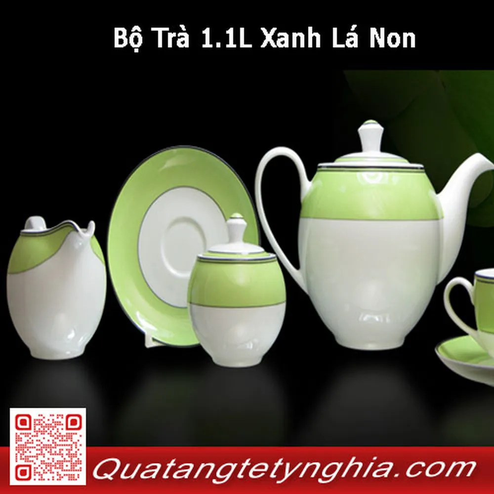 Bộ Trà 1.1L Xanh Lá Non