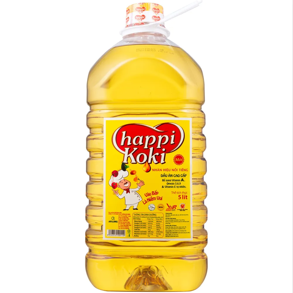 Dầu ăn Happi Koki chai 2l