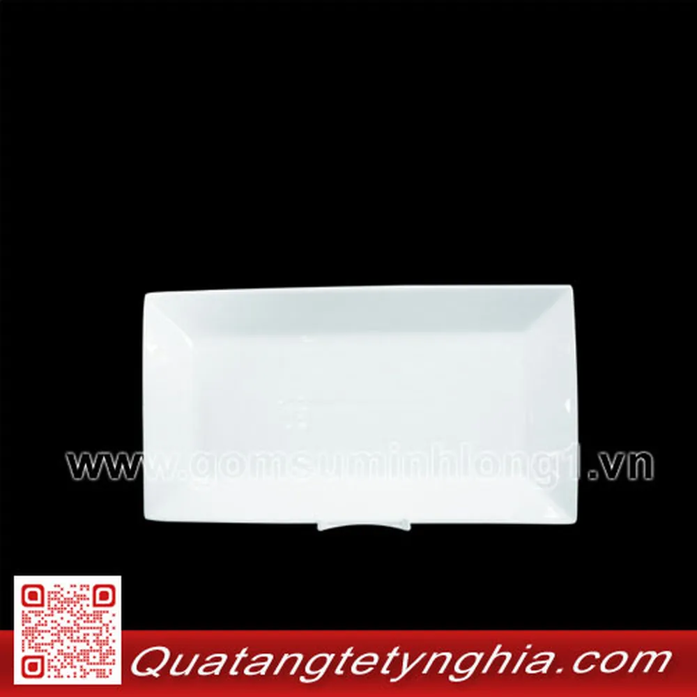 Dĩa chữ nhật 22*13cm Daisy