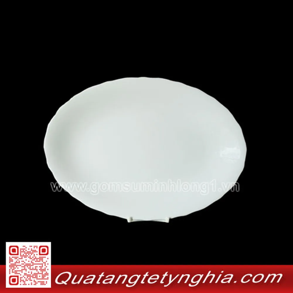 Dĩa Oval 32cm Mẩu Đơn