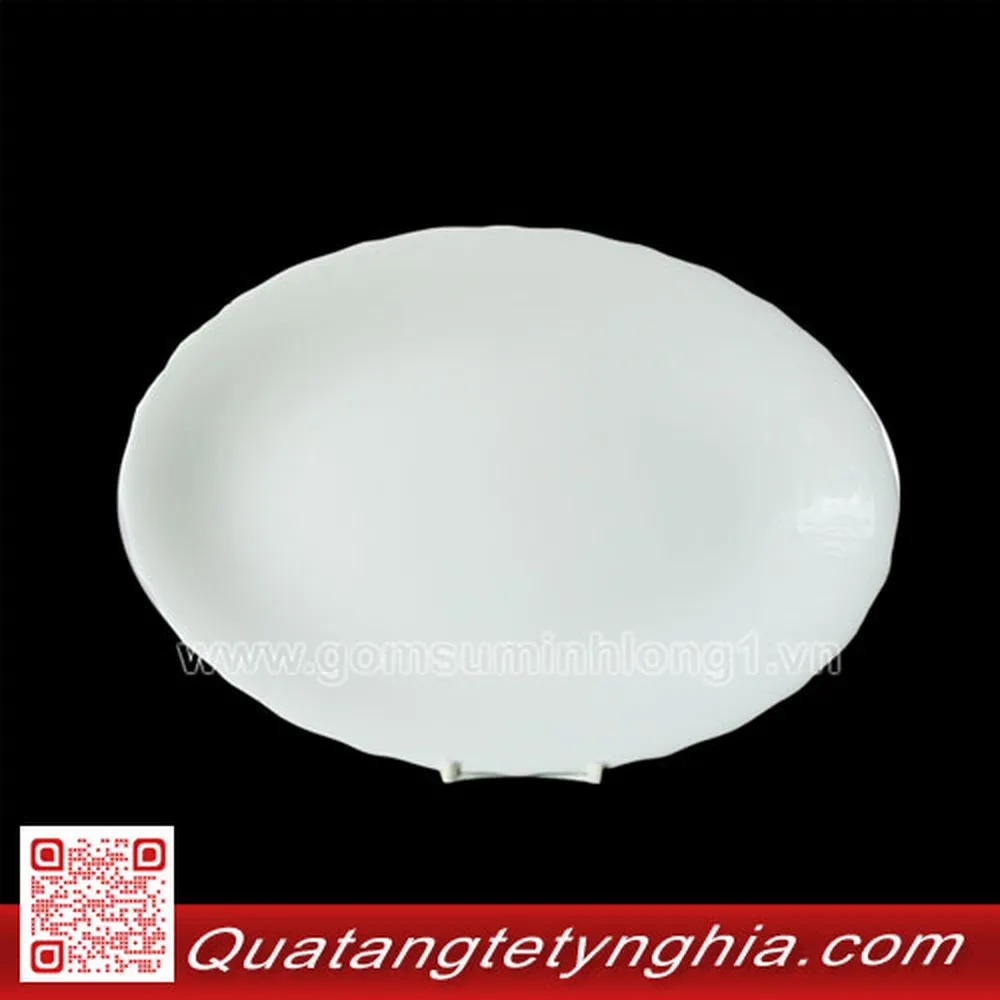 Dĩa Oval 36cm Mẩu Đơn