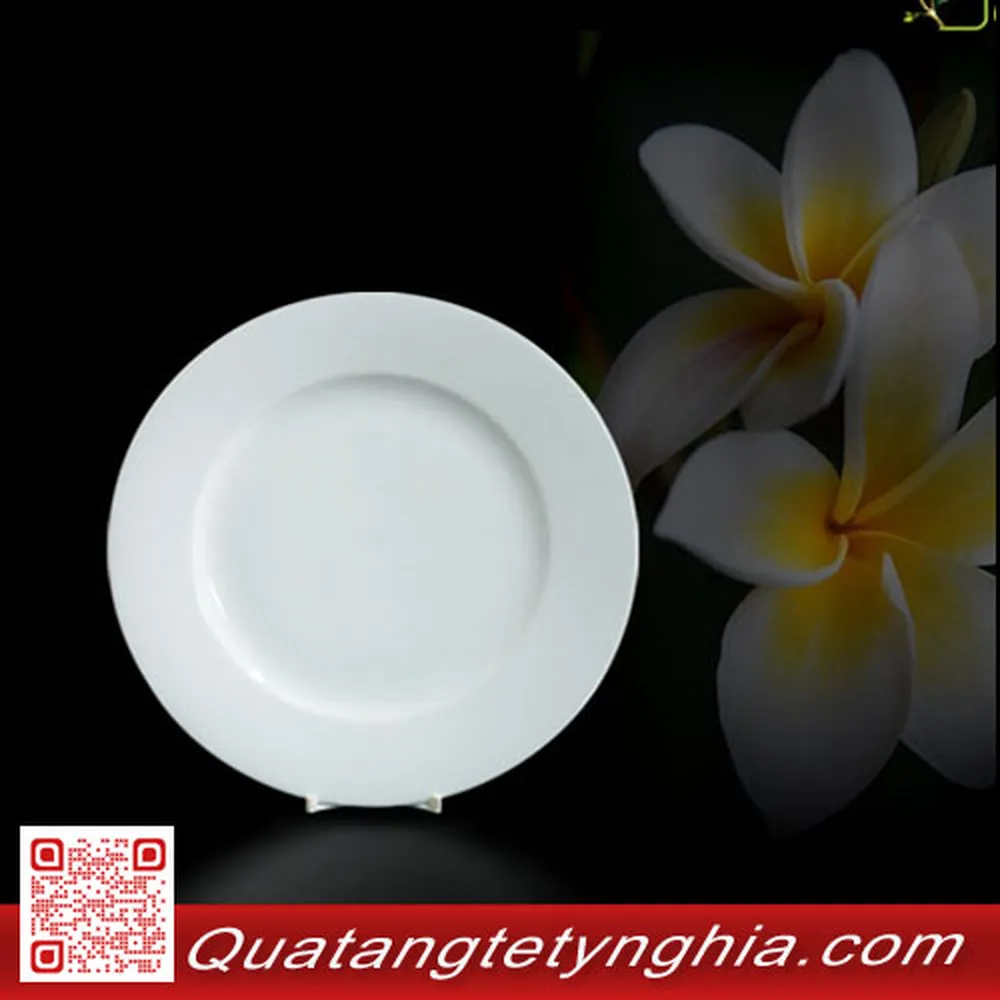 Dĩa tròn 18cm Trắng Jas