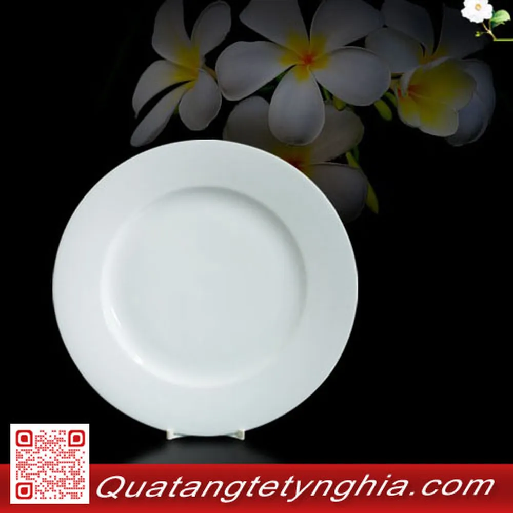 Dĩa tròn 20cm Trắng Jas