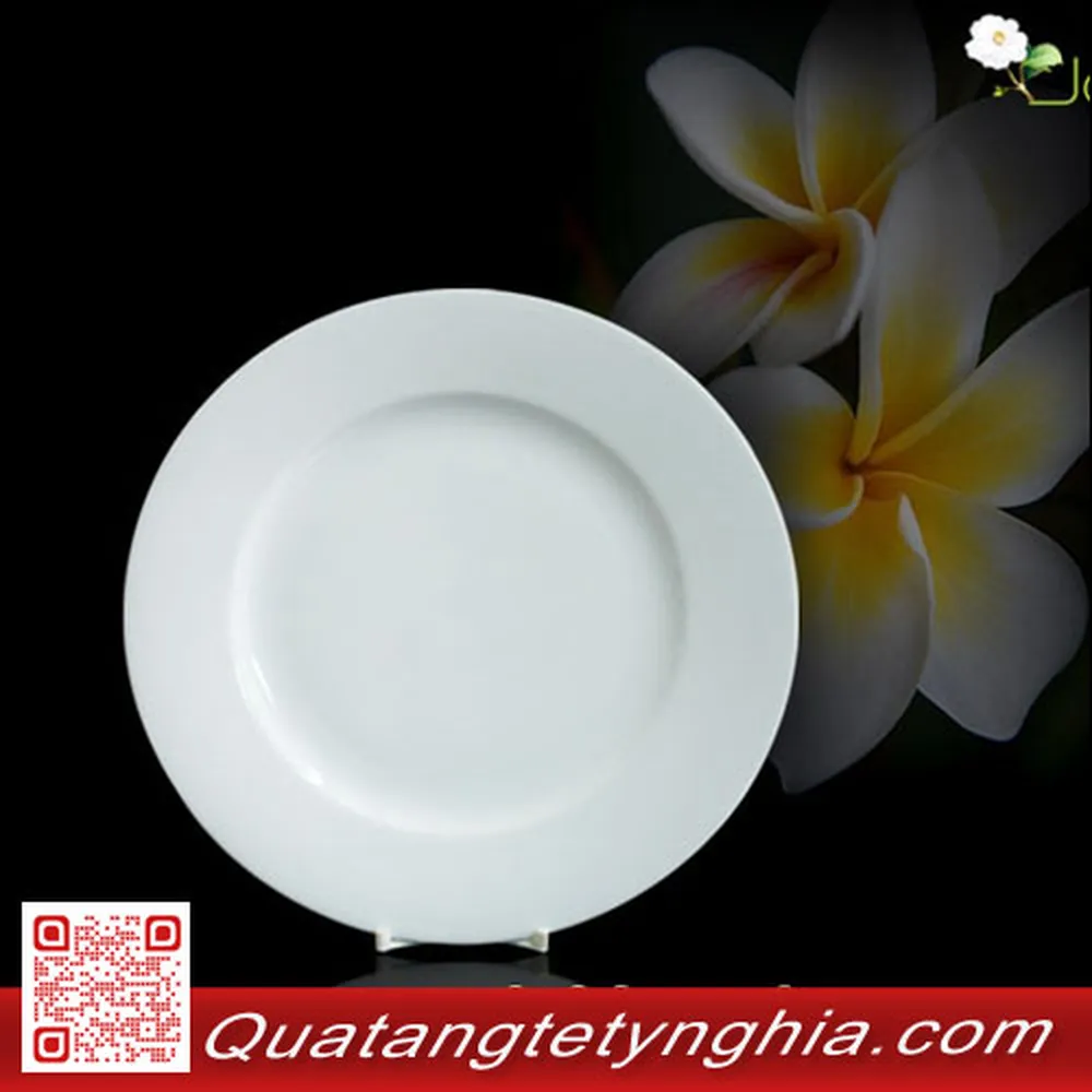 Dĩa tròn 22cm Trắng Jas