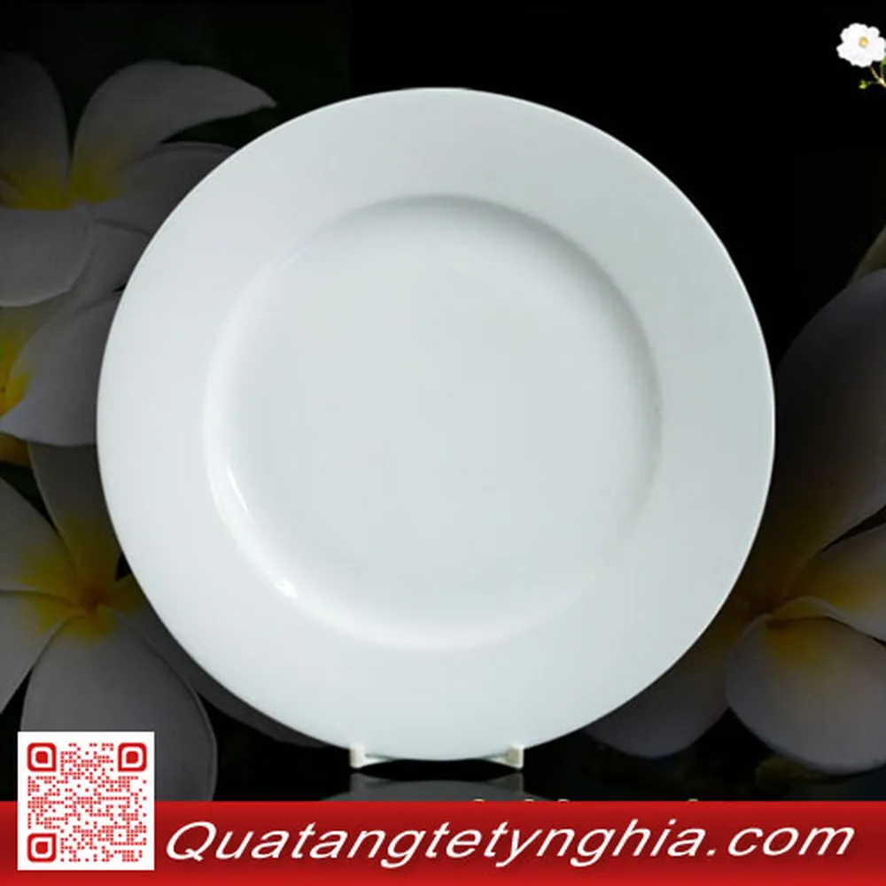 Dĩa tròn 28cm Trắng Jas