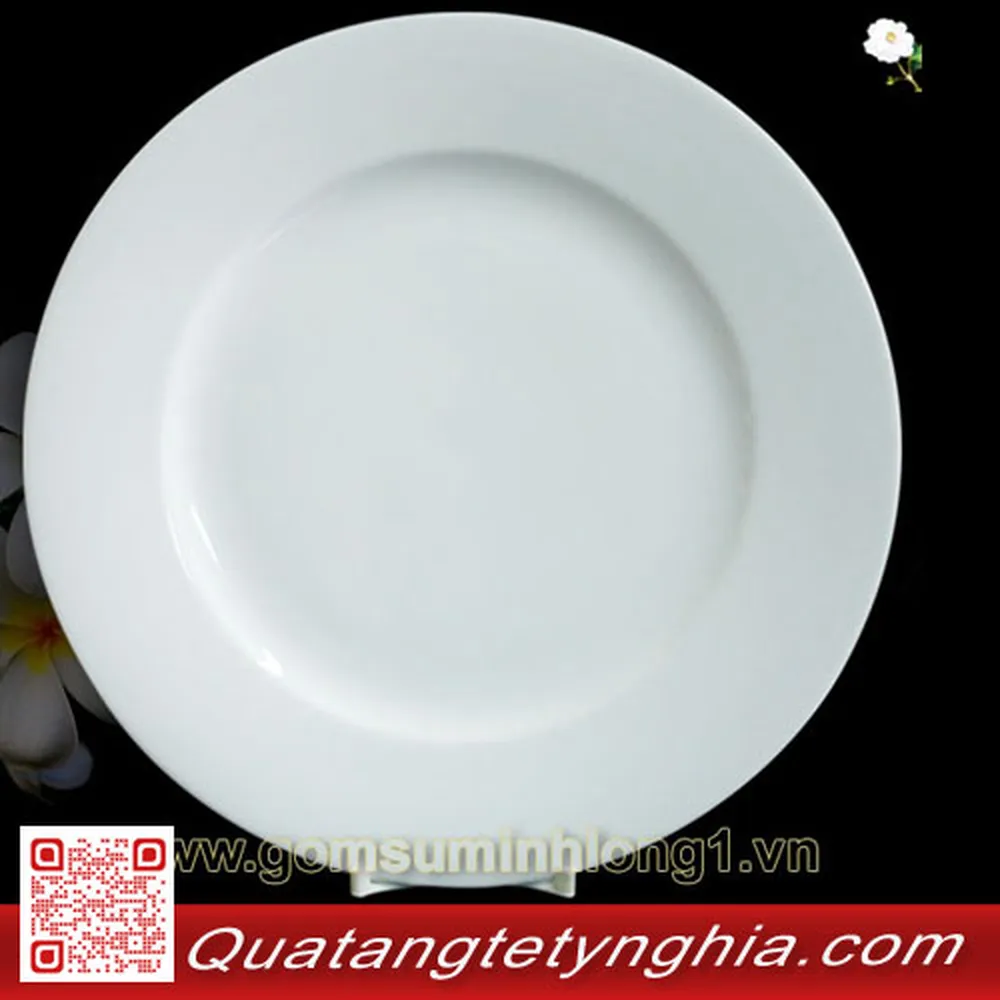 Dĩa tròn 45cm Trắng