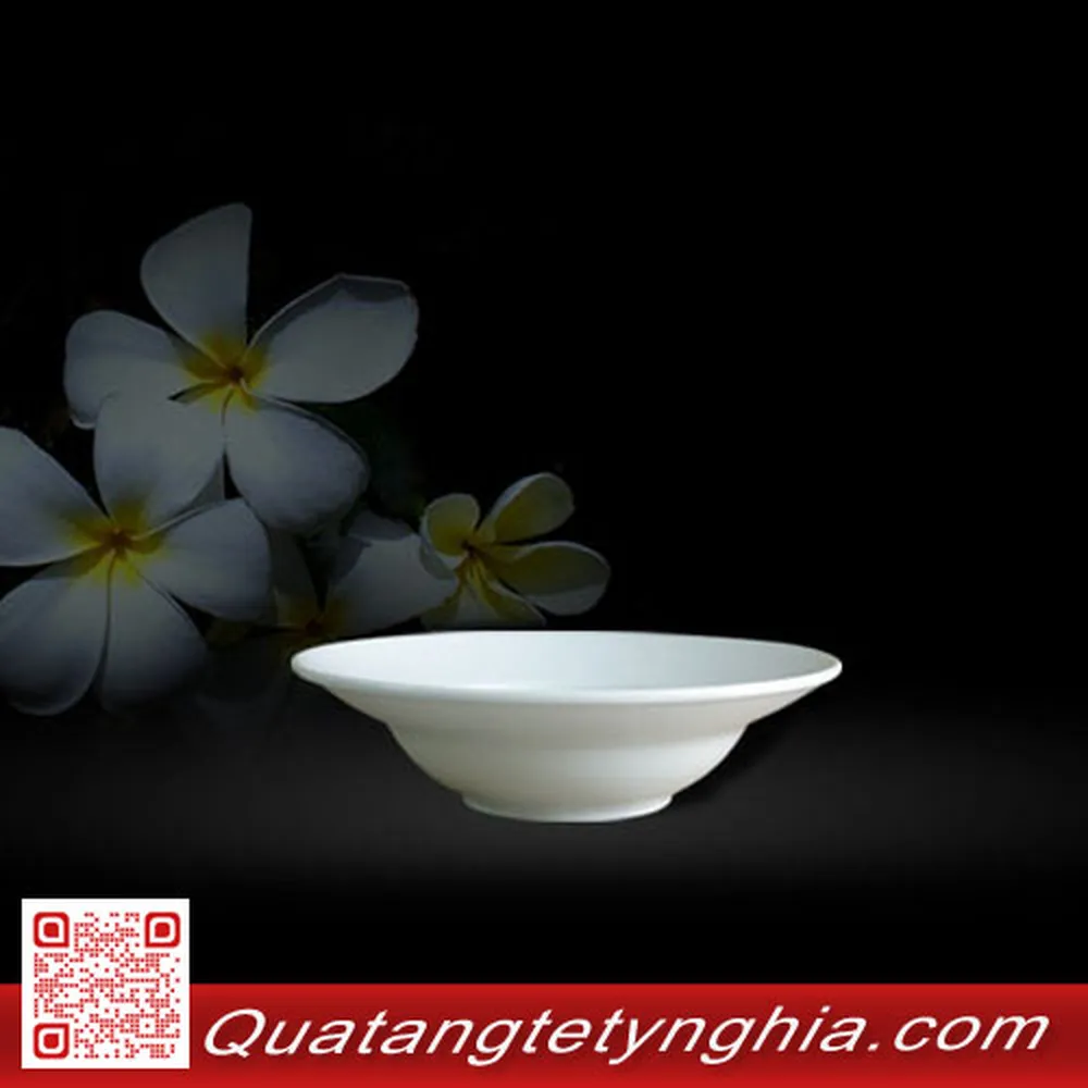 Dĩa vành sâu 16cm Trắng