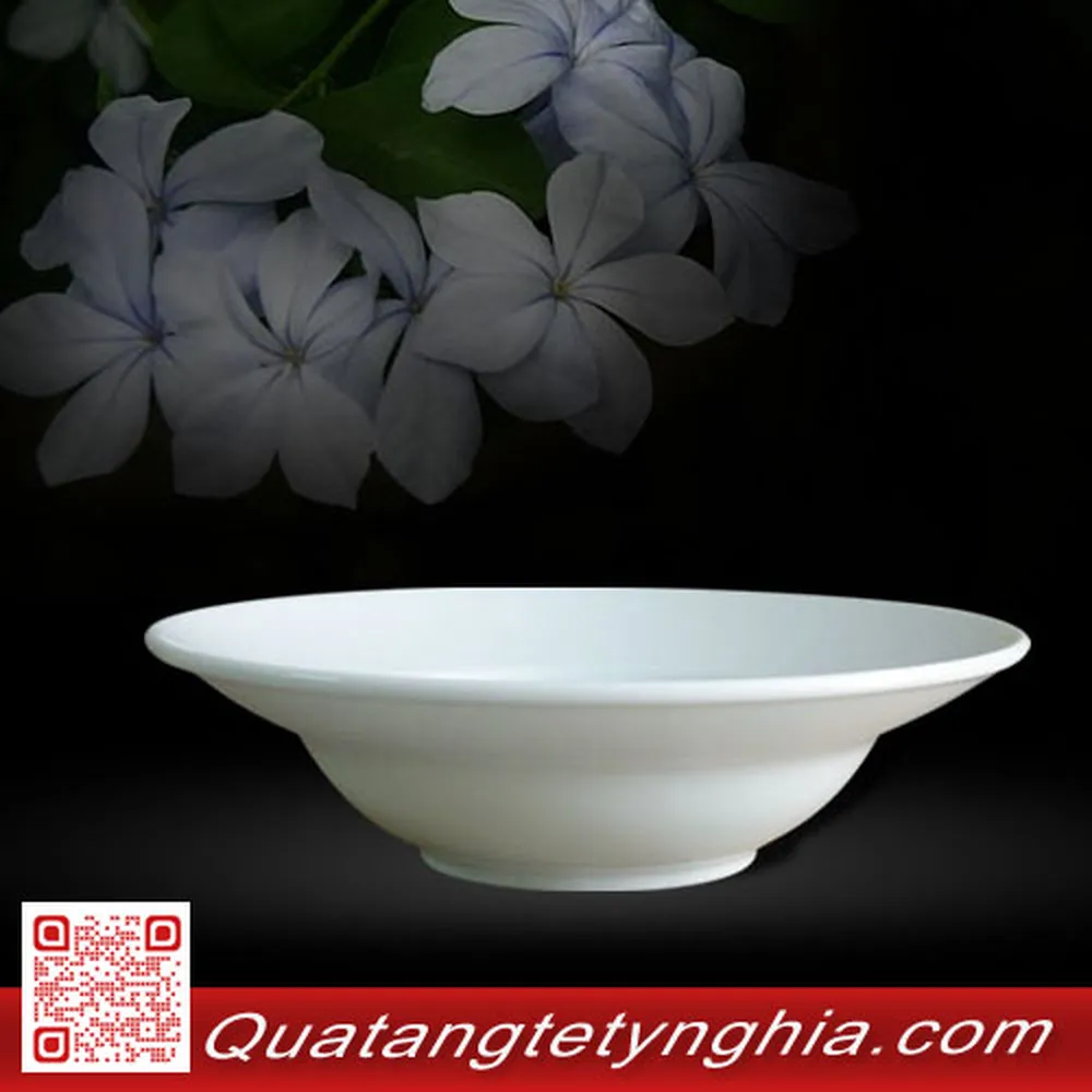 Dĩa vành sâu 27cm Trắng