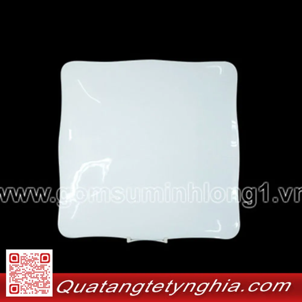 Dĩa Vuông 31cm Mẩu Đơn