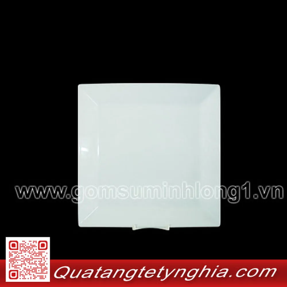 Dĩa vuông lá 18cm Daisy