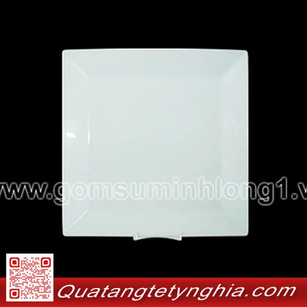 Dĩa vuông lá 27cm Daisy