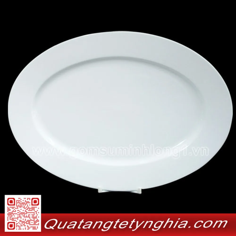 Dĩa xoài 42cm Trắng