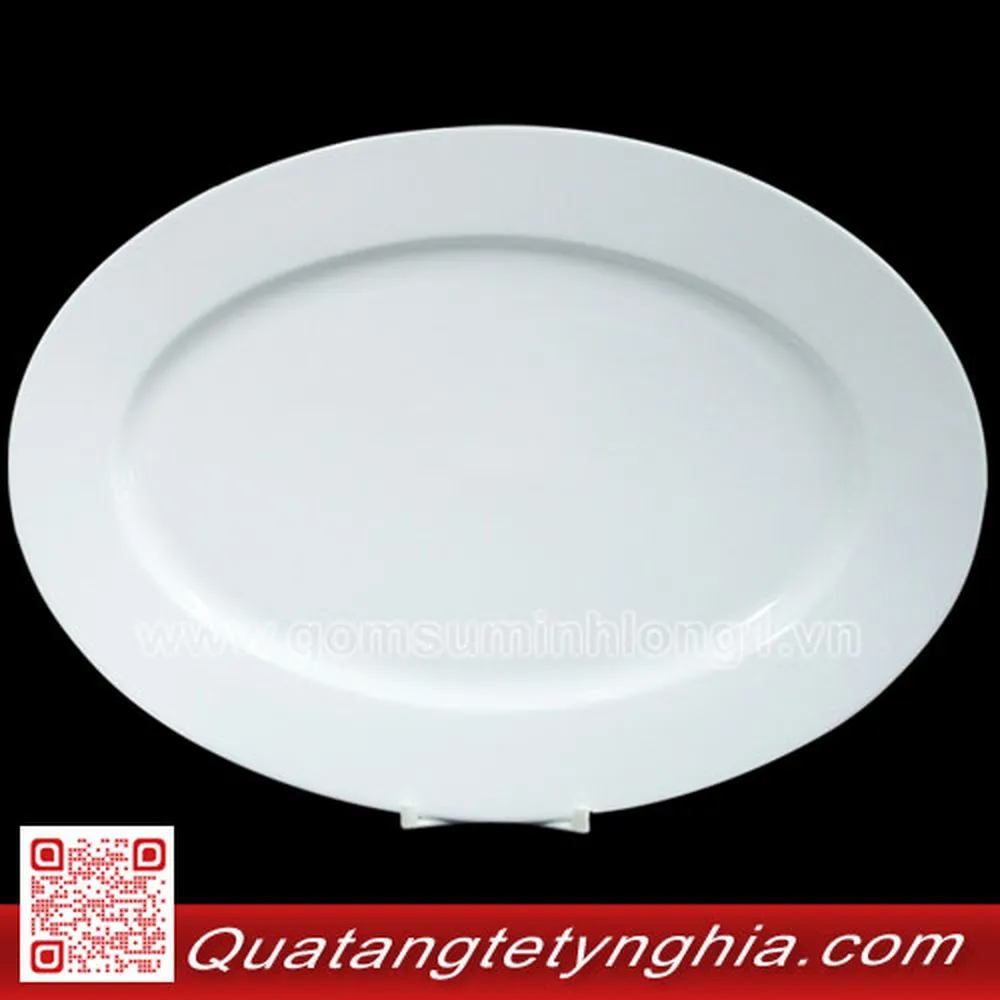 Dĩa xoài 45cm Trắng