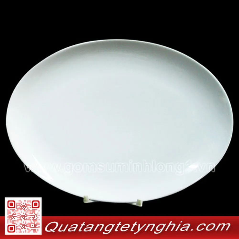 Dĩa xoài ảo 37cm Came Trắng