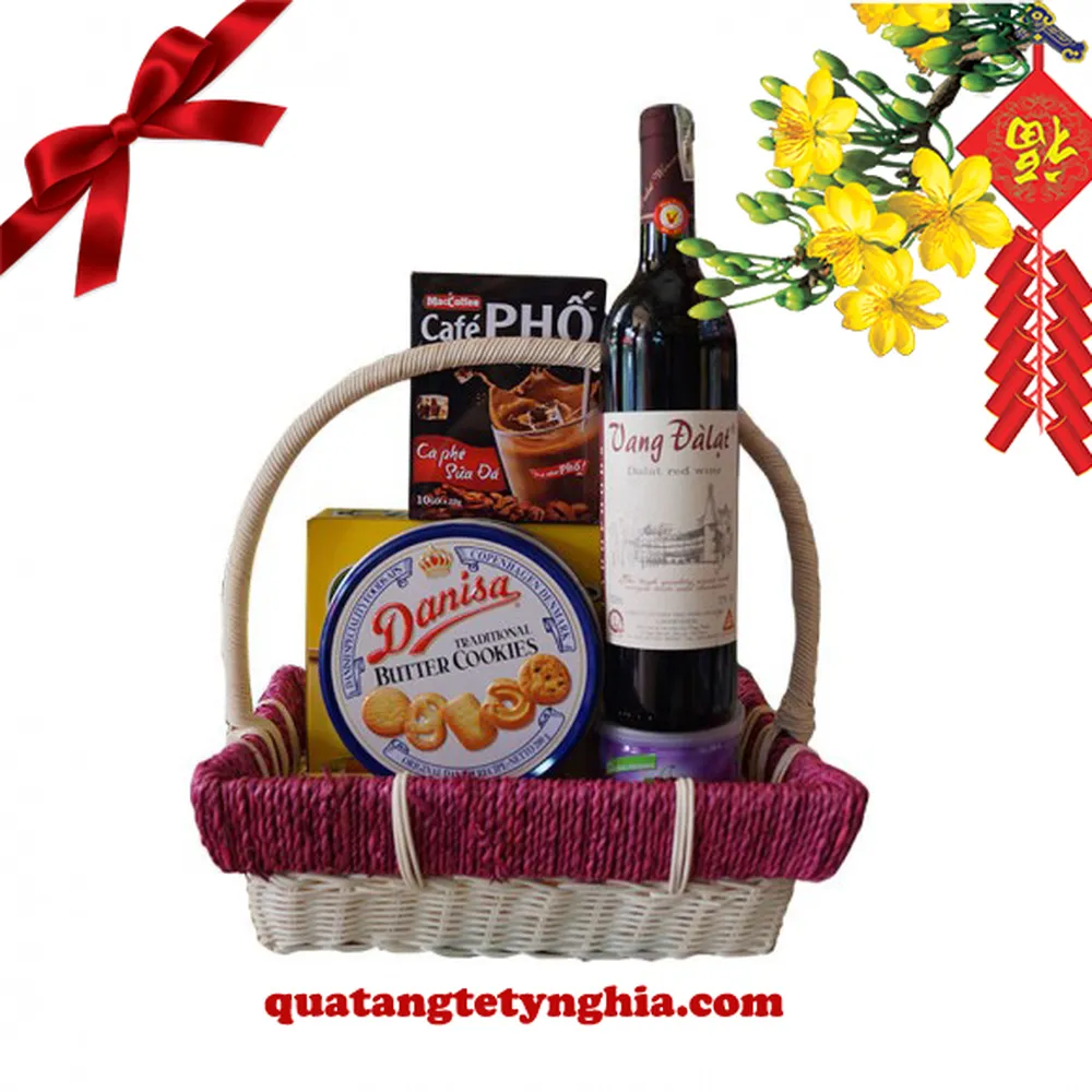 Giỏ quà Tết Sắc Xuân