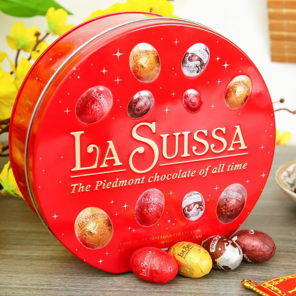 Hộp Sô Cô La Đen Trứng Mini La Suissa 190G