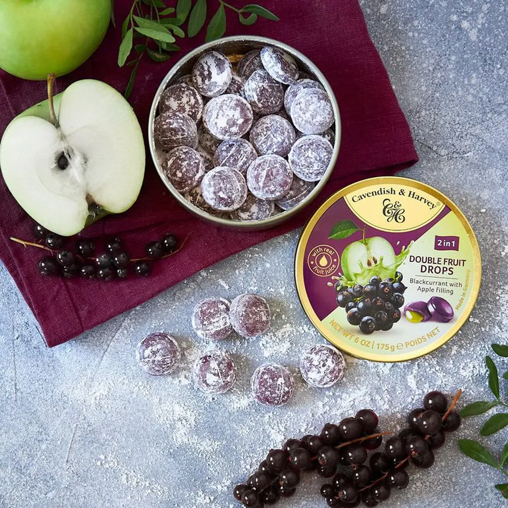 Kẹo C&H 175g DUO Blackcurrant fill Apple