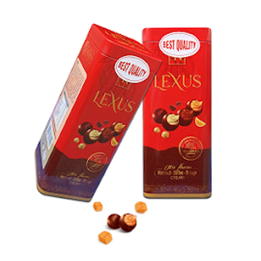 Kẹo chocolate Lexus hộp sắt đứng 150g