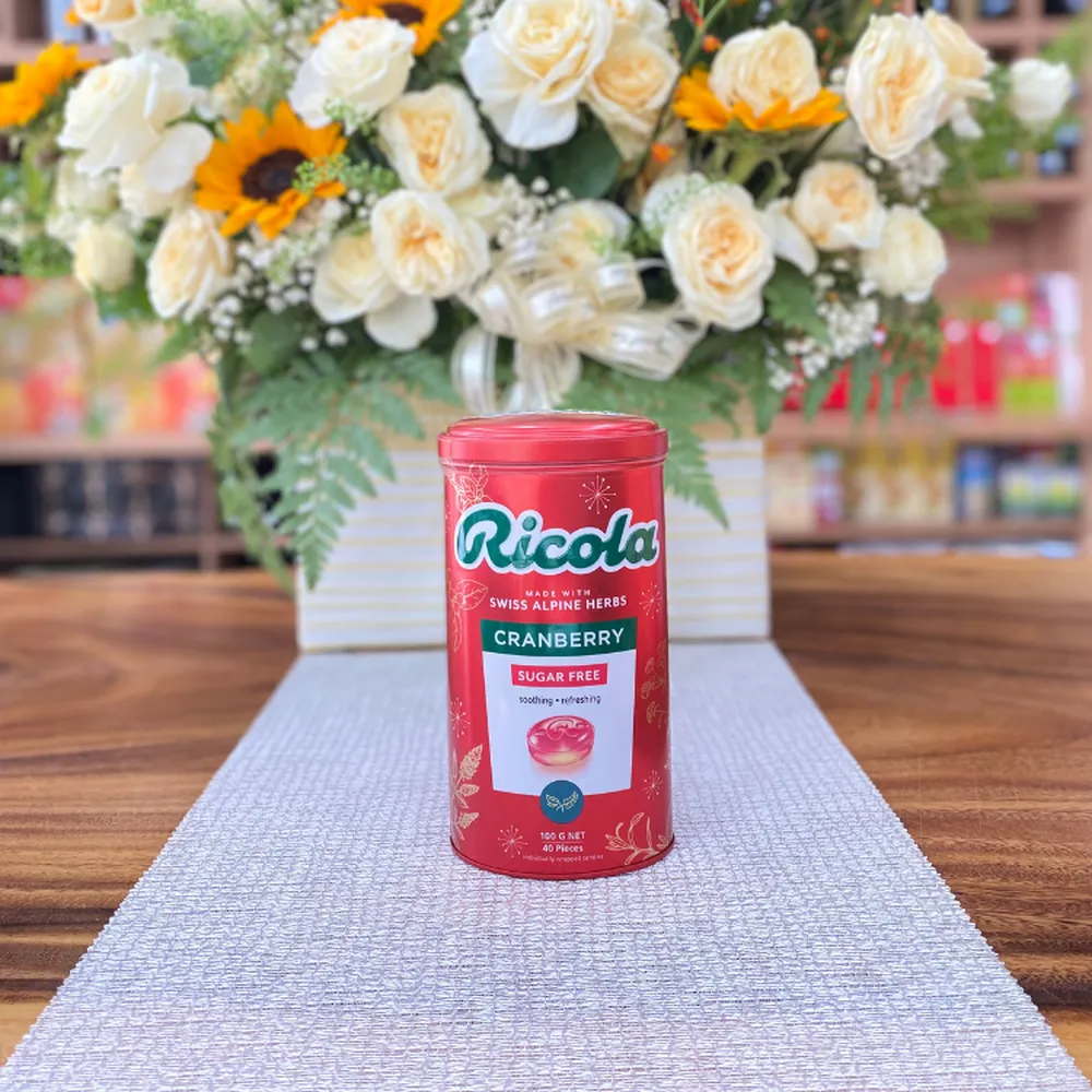 Kẹo thảo dược Ricola Cranberry 100g