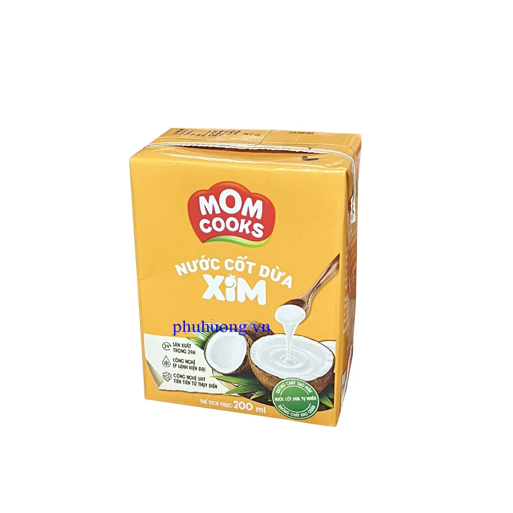 Nước cốt dừa xim Mom Cooks hộp 200ml