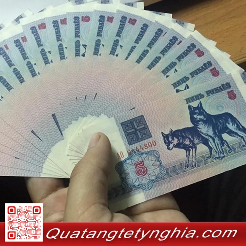 Tiền Con Chó Belarus  5 Rubles