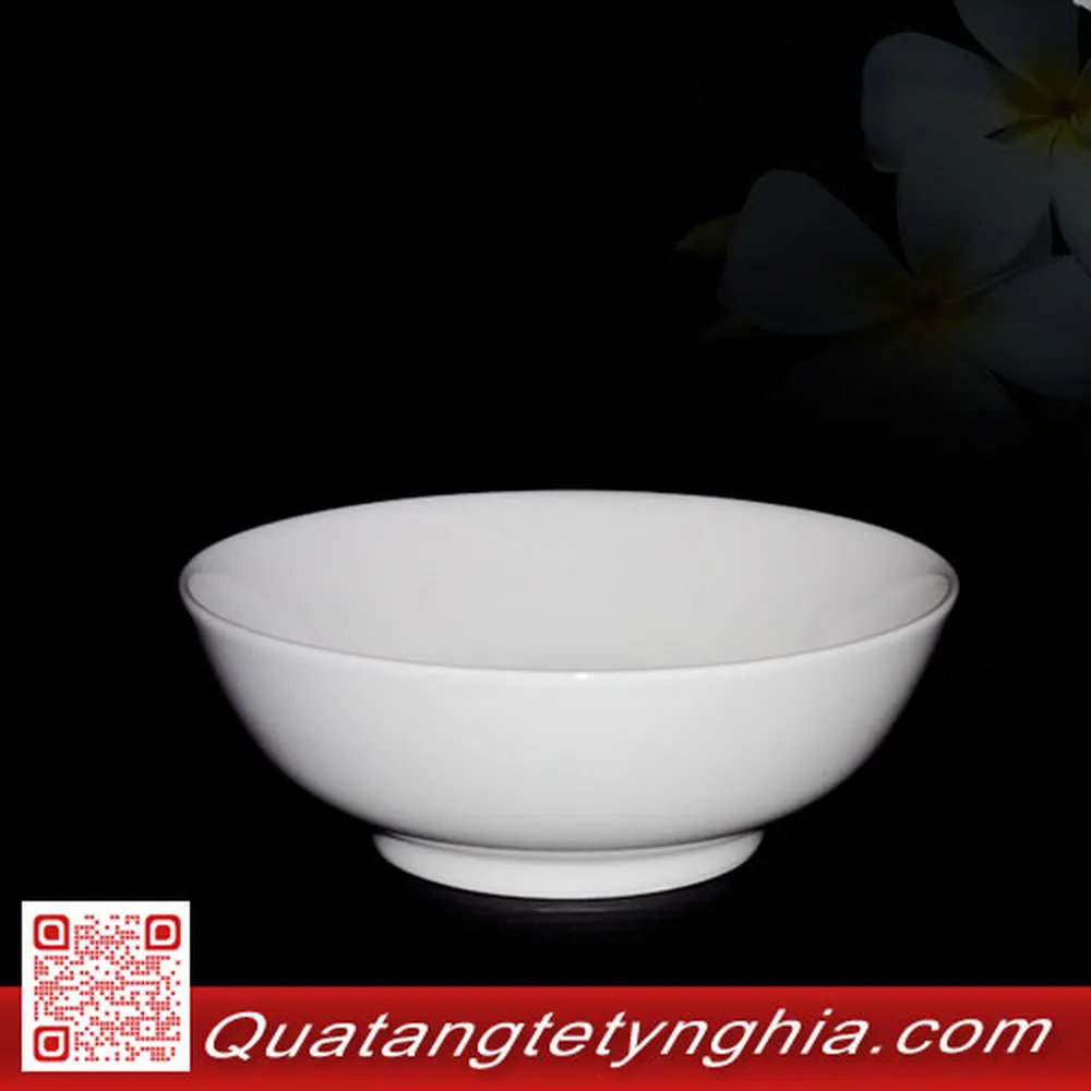 Tô thấp 18cm Trắng