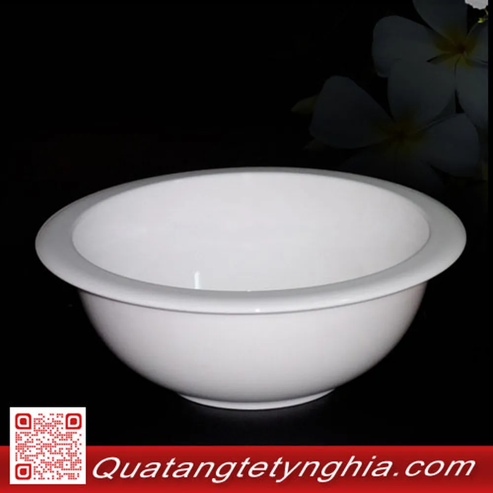 Tô vành 22cm Trắng Jas